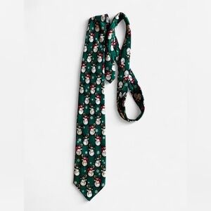 Green snowman tie  #ChristmasTie #HolidayFashion